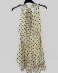 Abito Corto a Pois con Scollo All’Americana