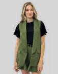 Completo a Righe con Gilet e Shorts