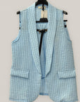 Completo a Righe con Gilet e Shorts