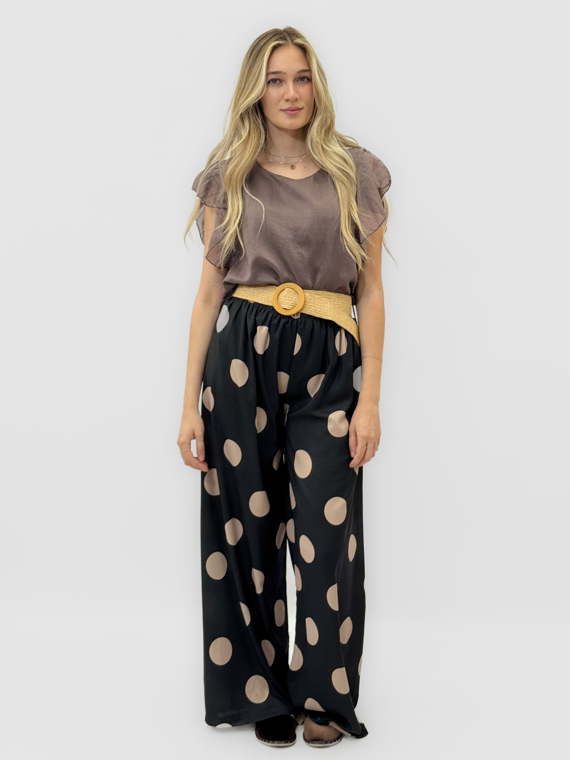 Pantalone Fantasia con Gamba Palazzo