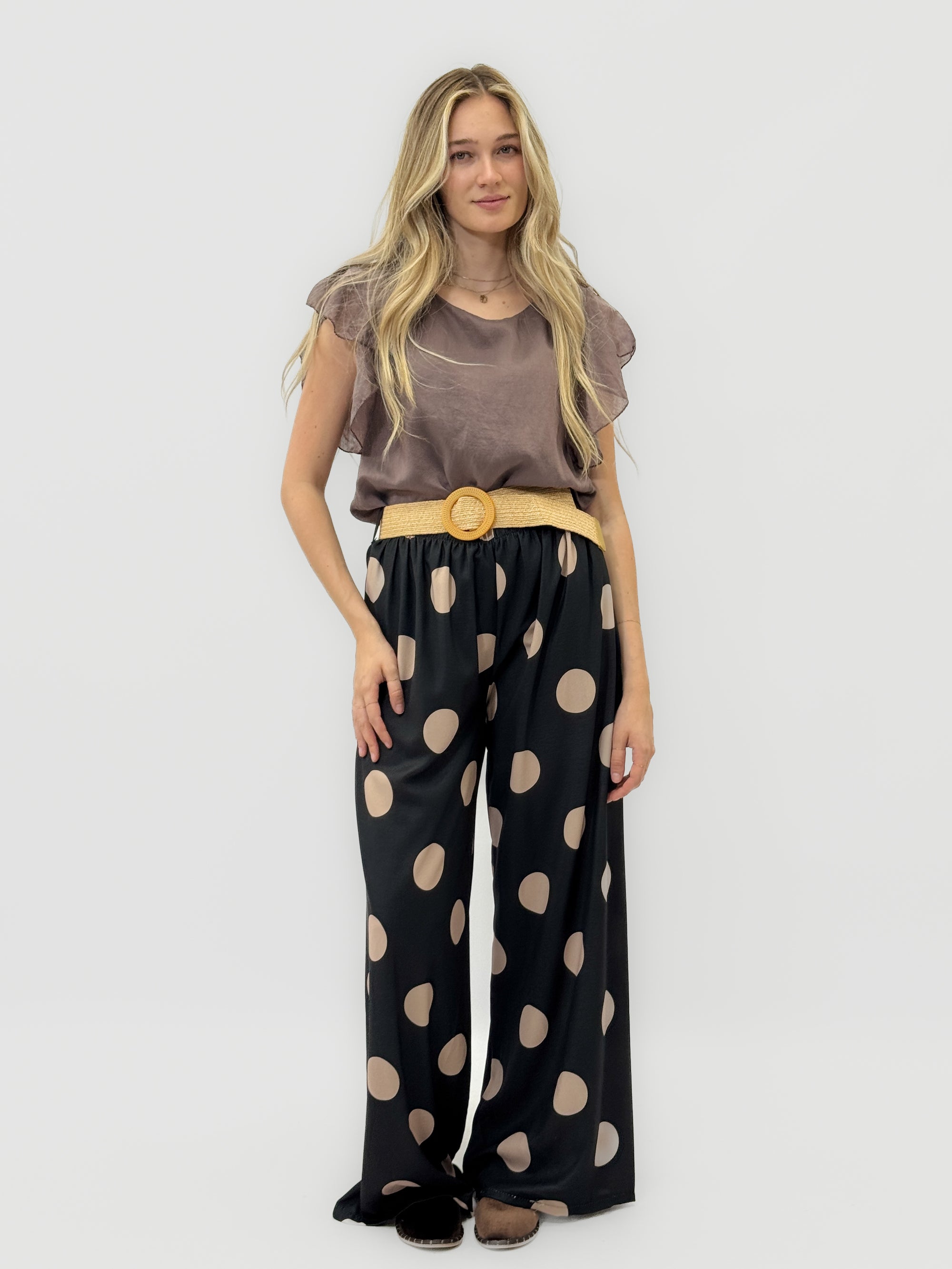 Pantalone Fantasia con Gamba Palazzo