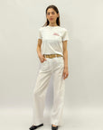 Pantaloni in cotone a palazzo