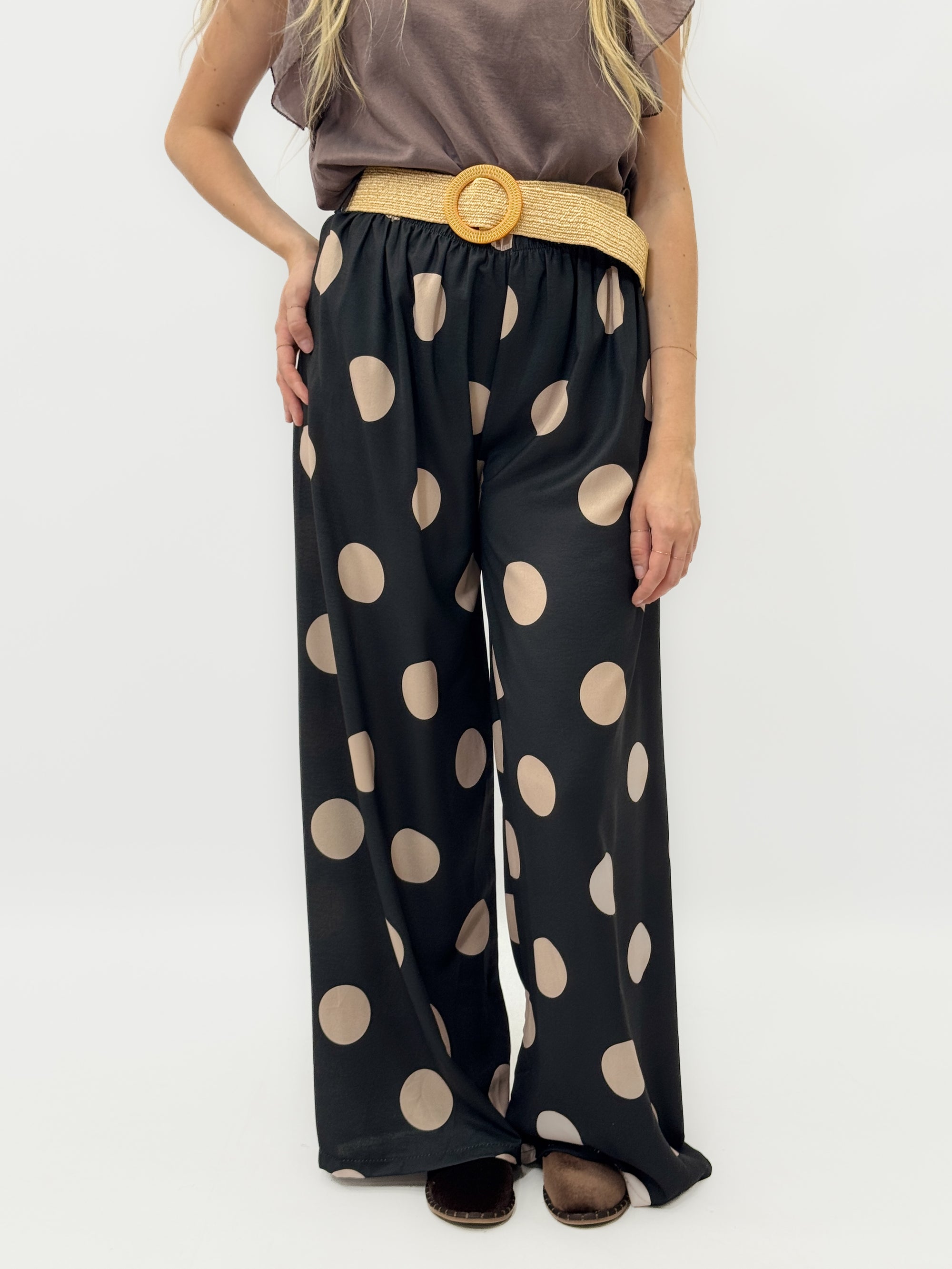 Pantalone Fantasia con Gamba Palazzo