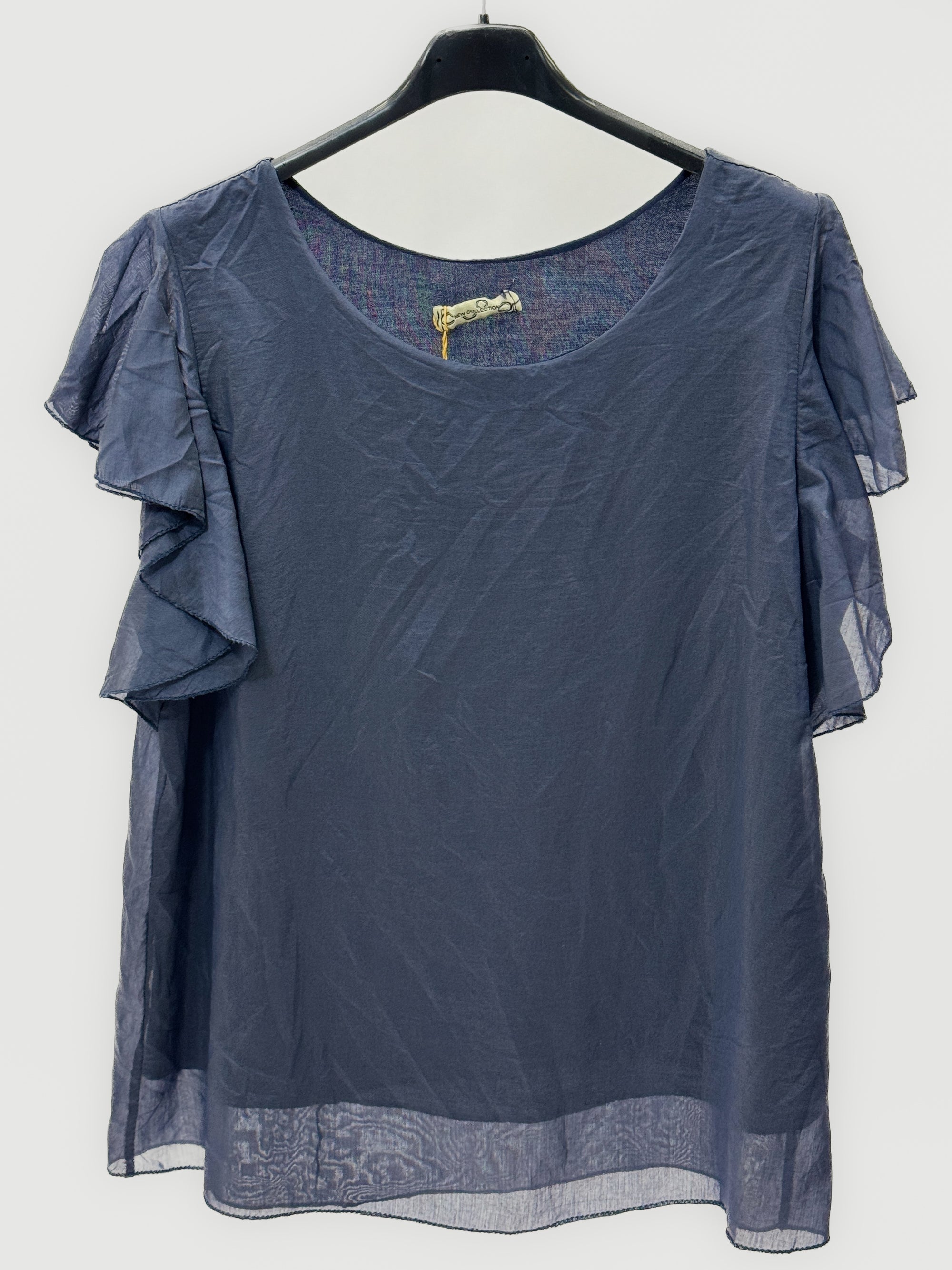 Blusa Leggera con Maniche Volant