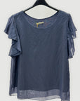 Blusa Leggera con Maniche Volant