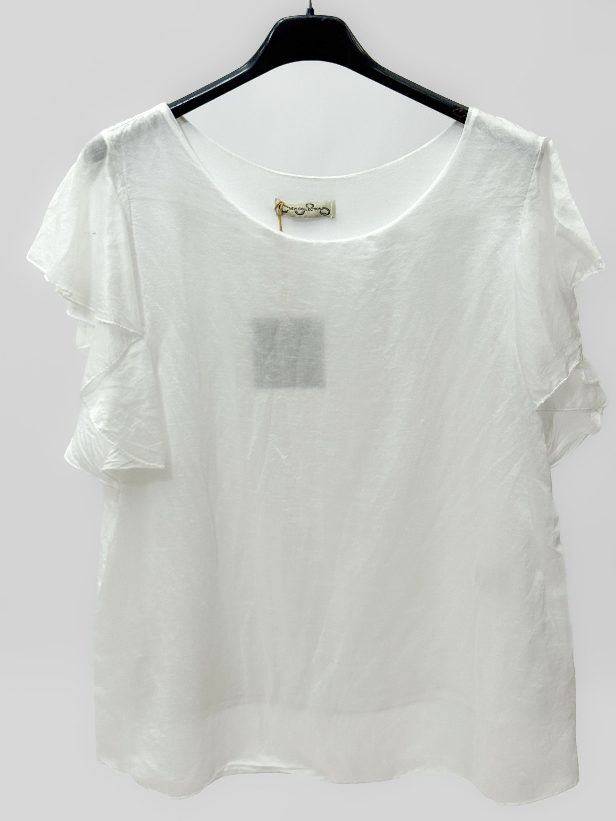 Blusa Leggera con Maniche Volant