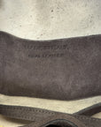 Borsa baguette in vera pelle scamosciata – Made in Italy