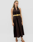 Abito in 100% Cotone con Scollo Halter