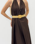 Abito in 100% Cotone con Scollo Halter