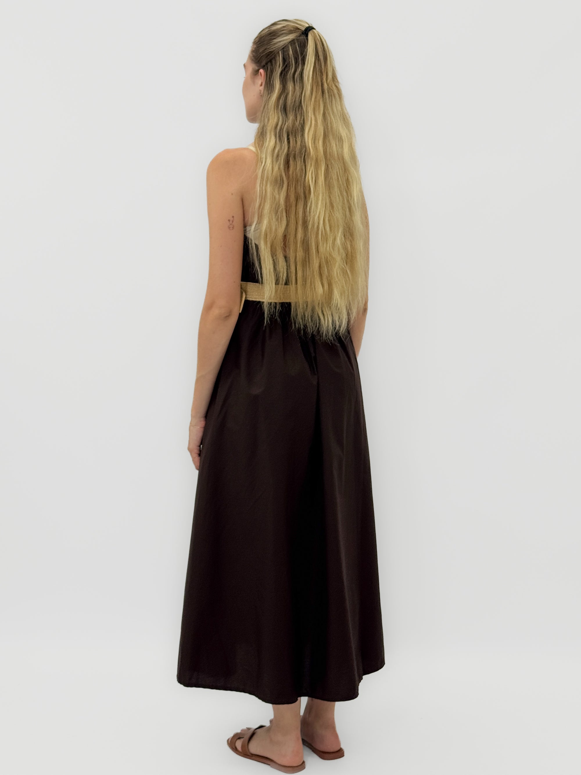 Abito in 100% Cotone con Scollo Halter