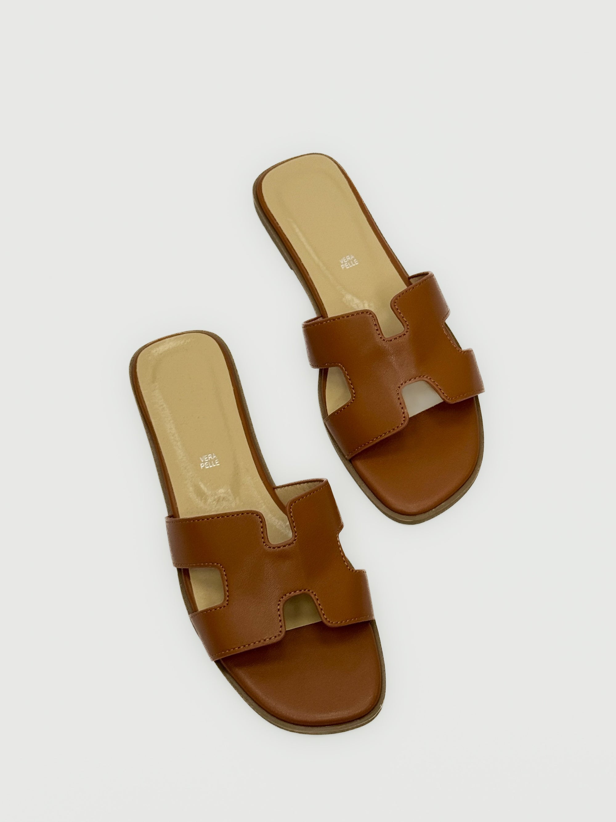 Ciabatte in Vera Pelle – Sandali Flat Eleganti