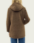 Cappotto caldo effetto teddy con cappuccio