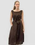 Abito in 100% Cotone con Cintura