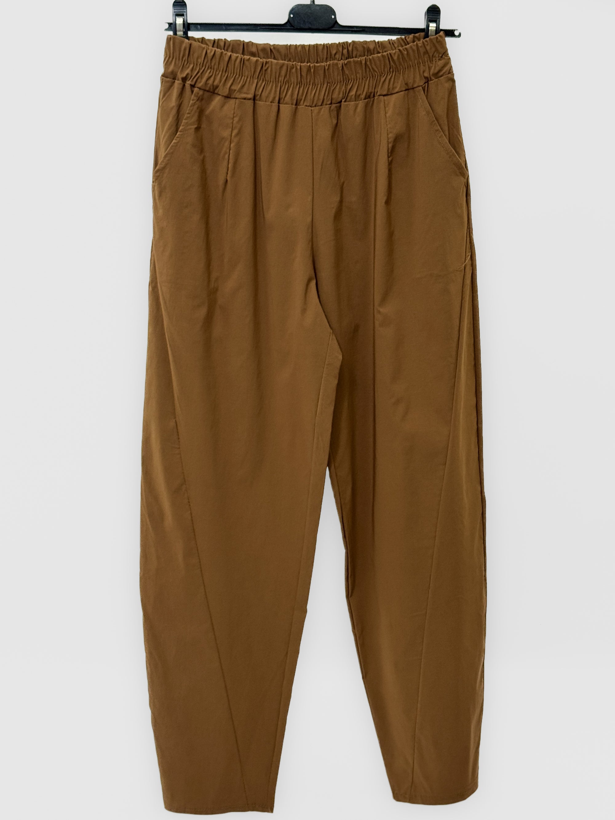 Pantalone in Cotone Leggero con Vita Elasticizzata
