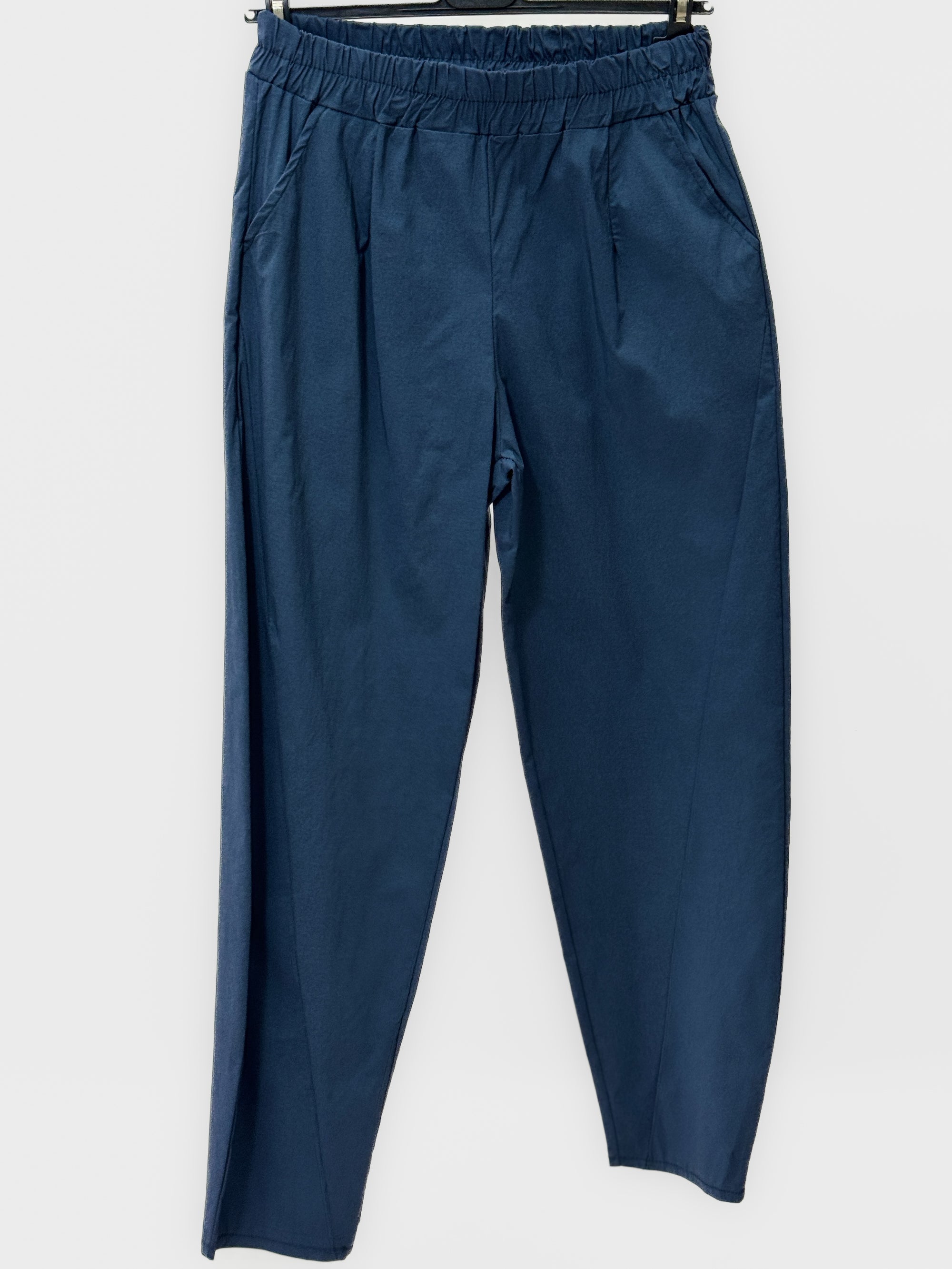 Pantalone in Cotone Leggero con Vita Elasticizzata
