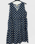 Abito Pois in Cotone con Scollo a V