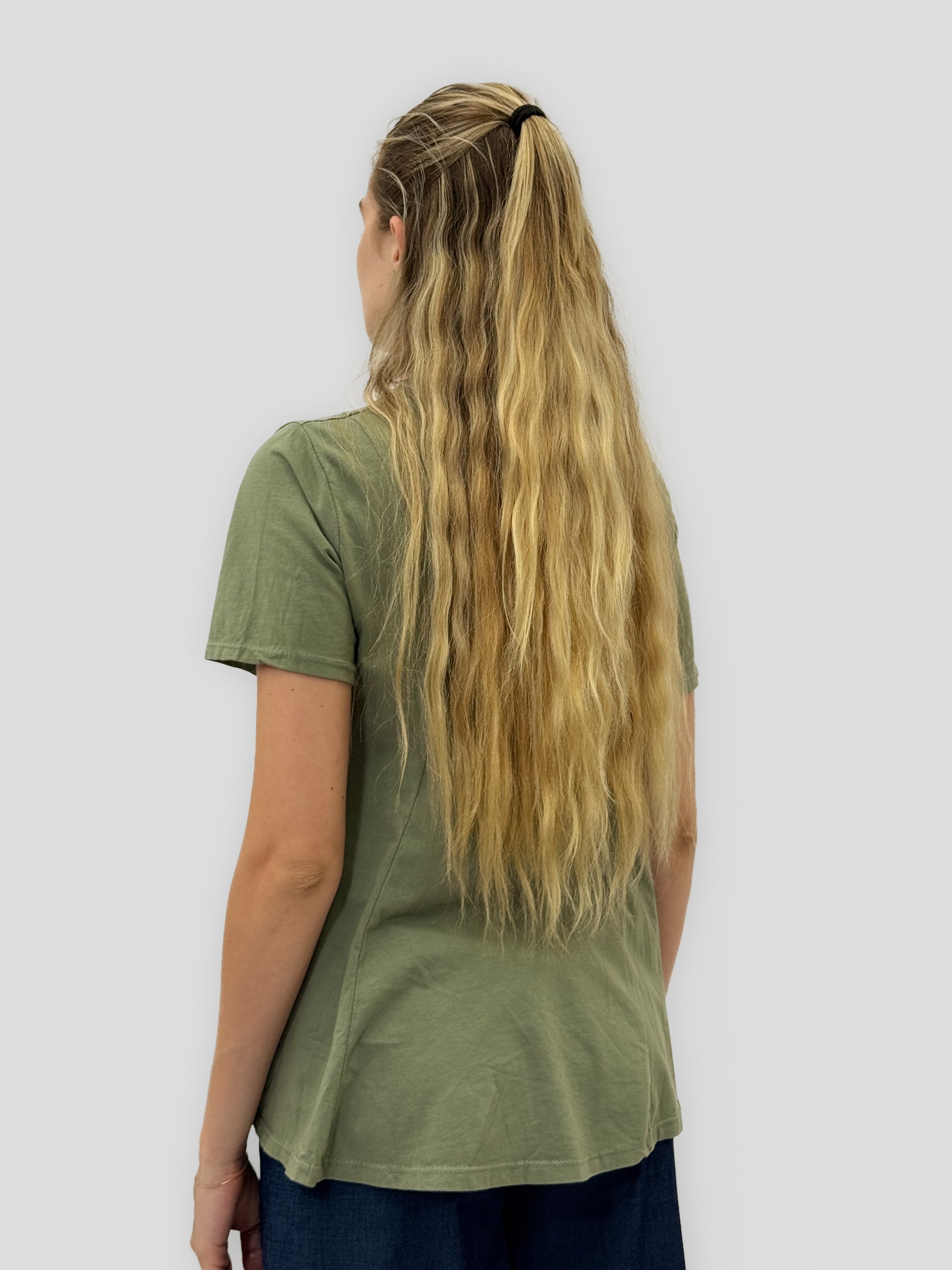 T-Shirt in Cotone con Vestibilità Svasata