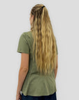 T-Shirt in Cotone con Vestibilità Svasata