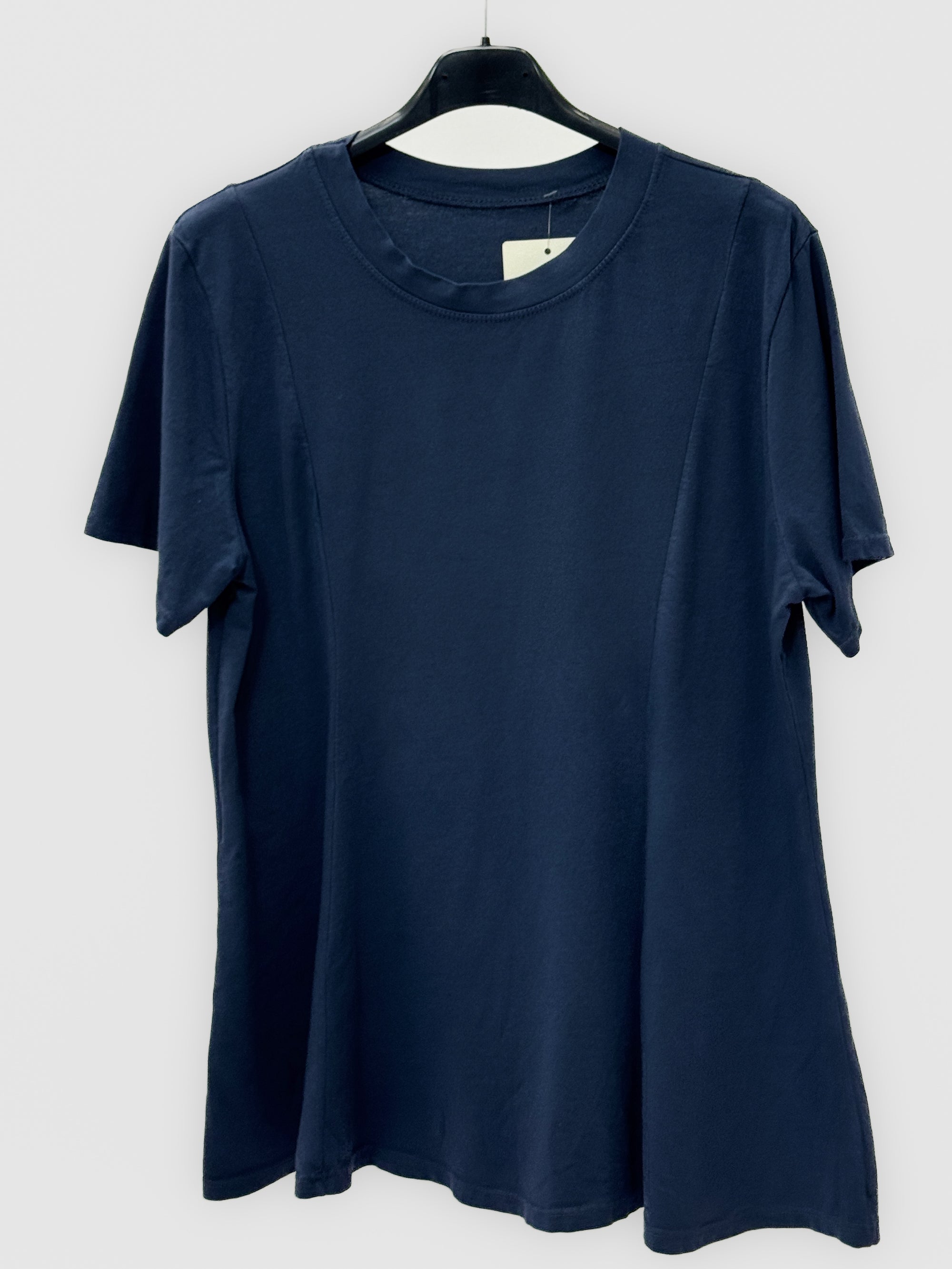 T-Shirt in Cotone con Vestibilità Svasata