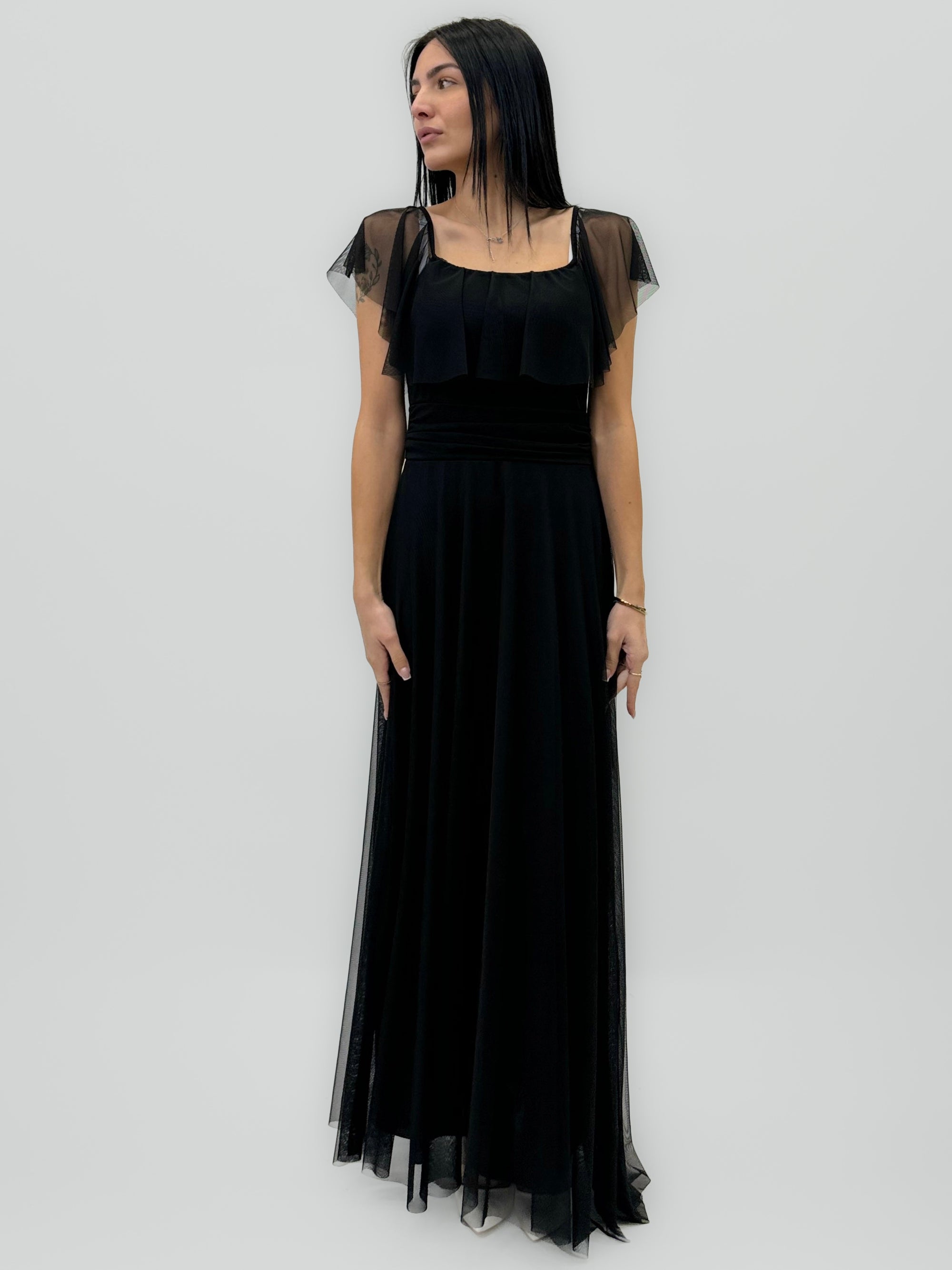 Abito Arden - lungo in tulle stile cerimonia