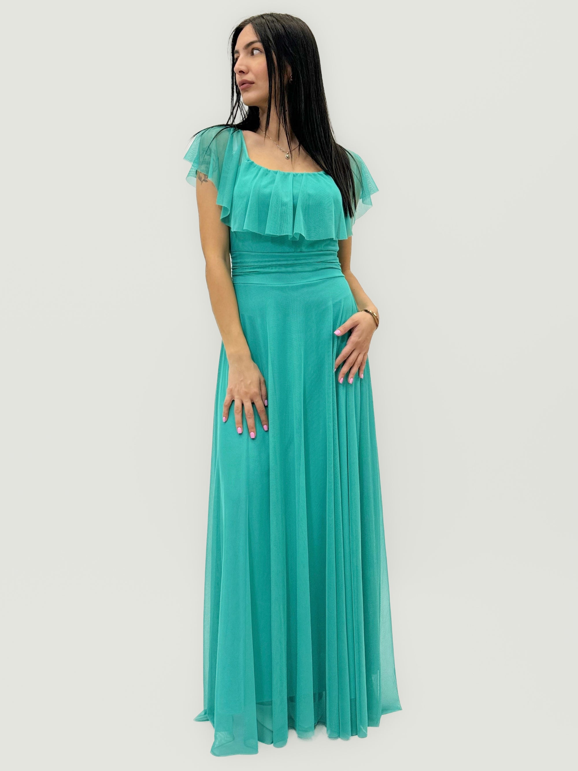 Abito Arden - lungo in tulle stile cerimonia