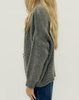Cardigan in misto lana con maniche morbide - stile chic e casual