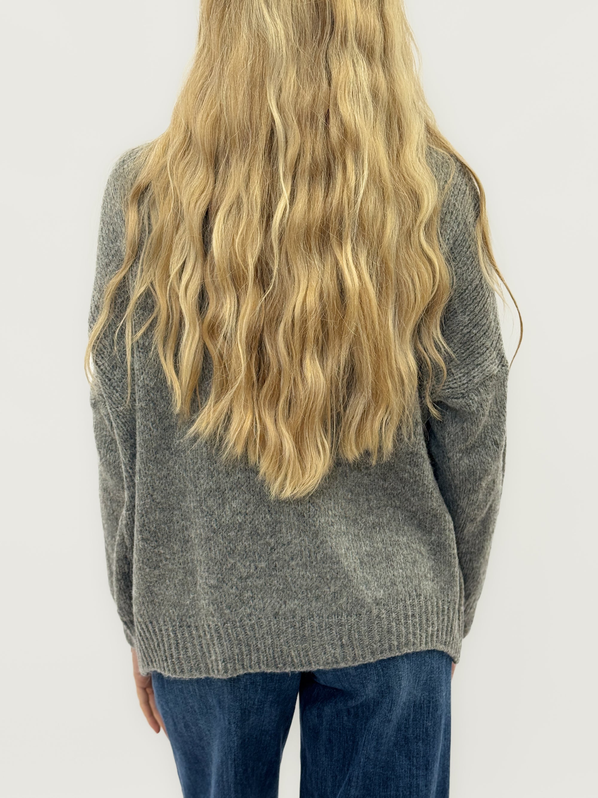 Cardigan in misto lana con maniche morbide - stile chic e casual