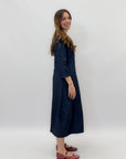 Abito in denim con gonna palloncino