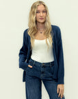 Cardigan in misto lana con maniche morbide - stile chic e casual