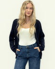 Cardigan in misto lana con maniche morbide - stile chic e casual