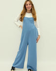 Salopette pantalone a gamba larga