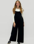 Salopette pantalone a gamba larga