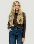 Maglia calda con cuori a contrasto