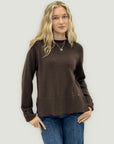 Maglia in misto lana con dettaglio polsini – Made in Italy