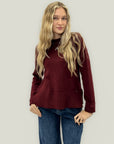 Maglia in misto lana con dettaglio polsini – Made in Italy