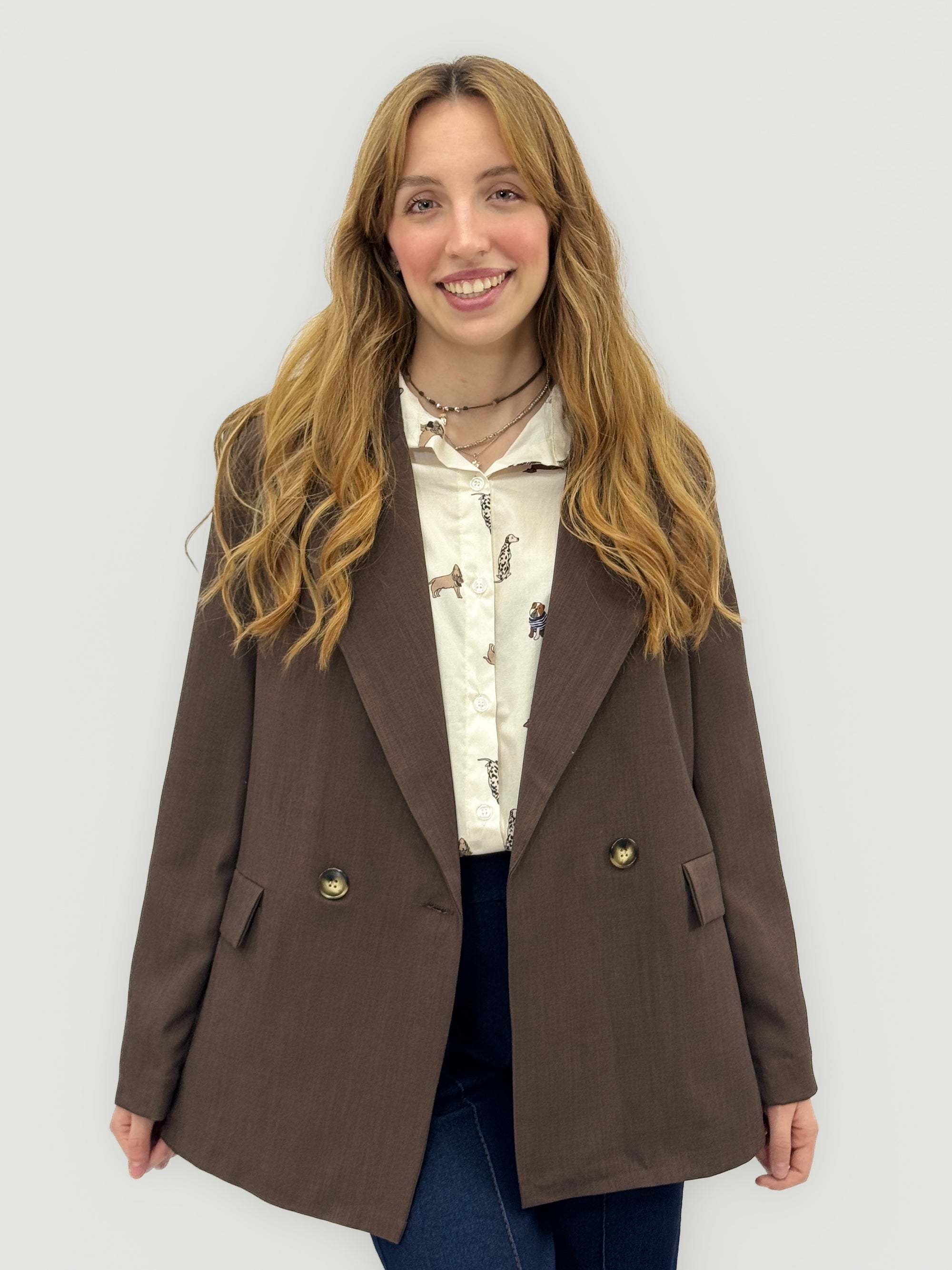 Giacca blazer doppiopetto