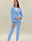 Completo elegante giacca e pantaloni a sigaretta