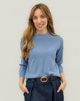 Maglia basic manica 3/4 girocollo