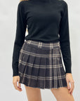 Gonna scozzese con pantaloncino – Grinta e stile collegiale