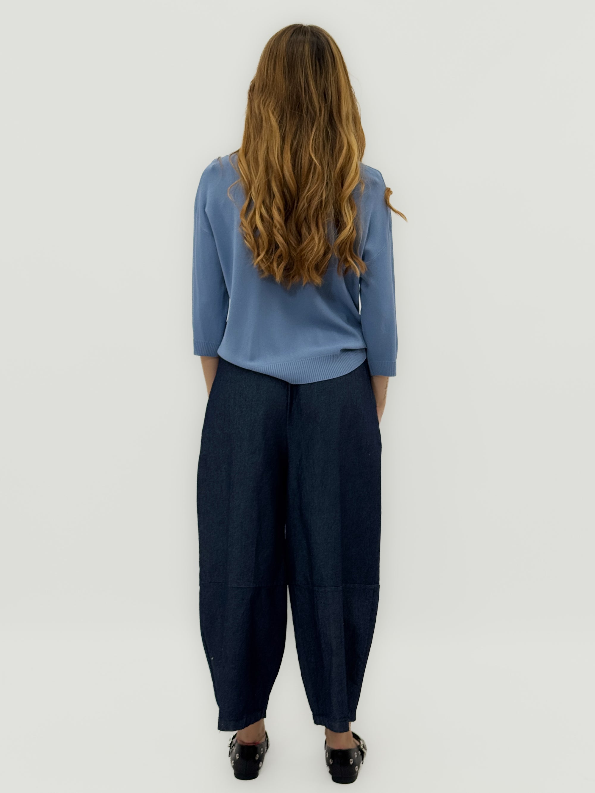 Maglia basic manica 3/4 girocollo