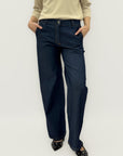 Pantaloni palazzo in denim