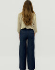 Pantaloni palazzo in denim