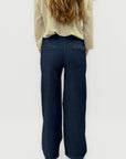 Pantaloni palazzo in denim