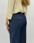 Pantaloni palazzo in denim
