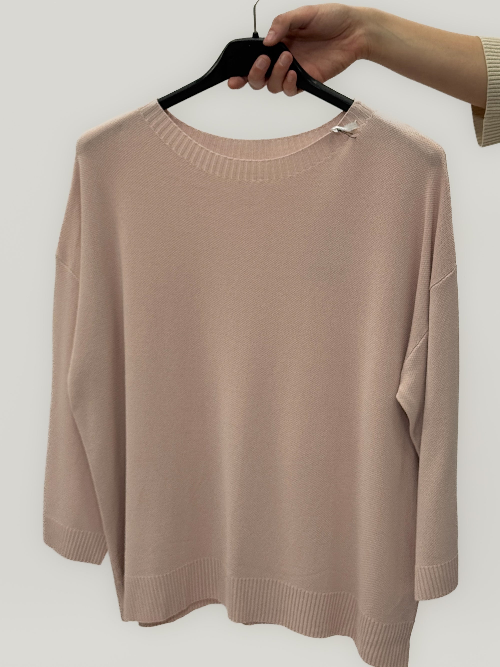 Maglia basic manica 3/4 girocollo
