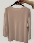 Maglia basic manica 3/4 girocollo