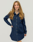 Abito camicia in denim