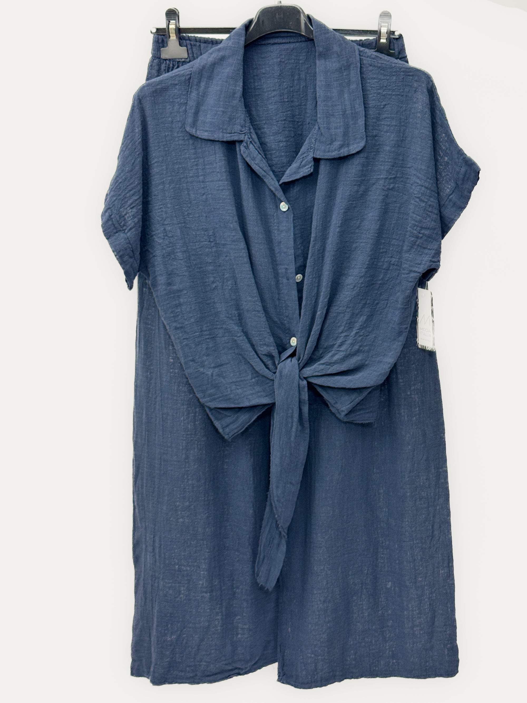 Completo Leggero con Camicia Annodata e Pantalone Palazzo