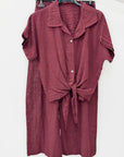 Completo Leggero con Camicia Annodata e Pantalone Palazzo