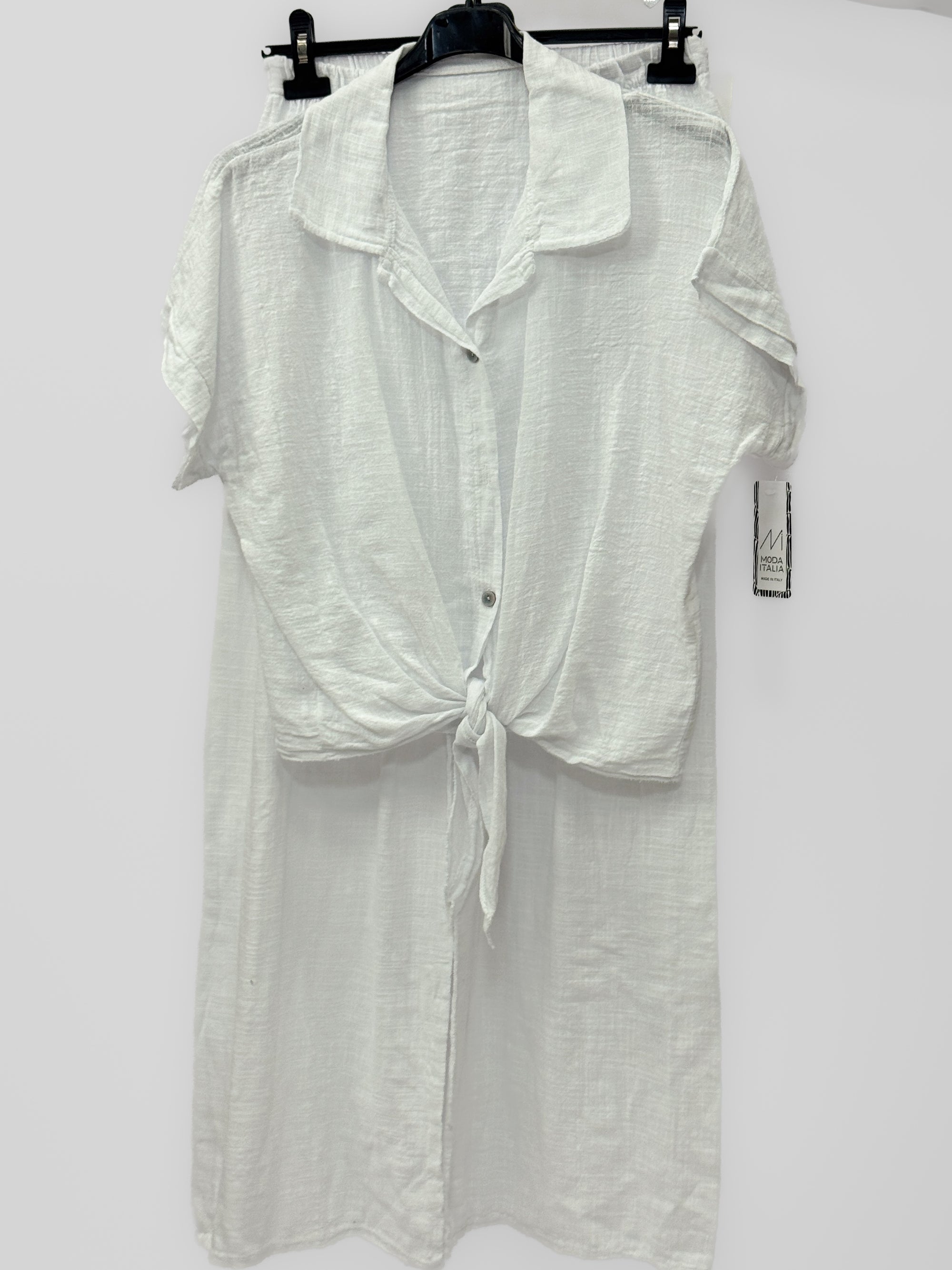 Completo Leggero con Camicia Annodata e Pantalone Palazzo
